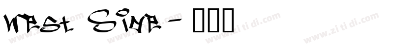 West Side字体转换